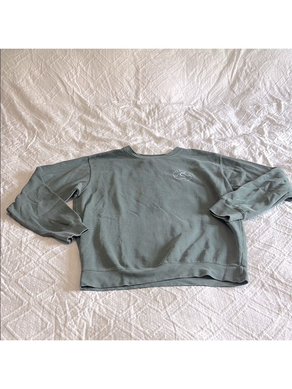 Coastal Culture Crewneck Sweatshirt Moss Green Large